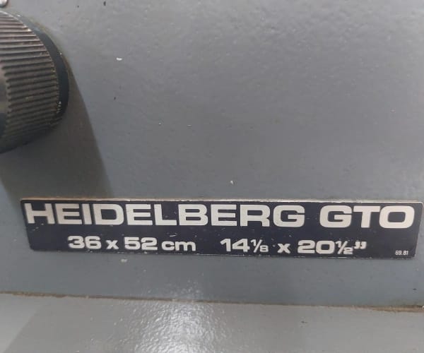 Heidelberg GTO 52, Suppliers in Chennai