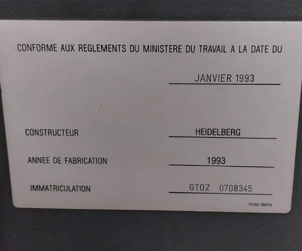 Heidelberg GTO 52-2, Suppliers in Chennai